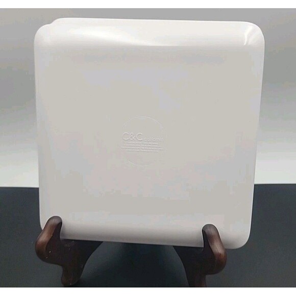 C&C California Home  4 Appetizer Plates SPRITZ PLEASE Square Melamine Cocktails - Picture 6 of 8